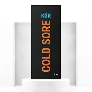 Cold Sore KUR + Heals Cold Sore in Half The time + Stops Spread + immediate Pain Relief - Small bottle with big results!