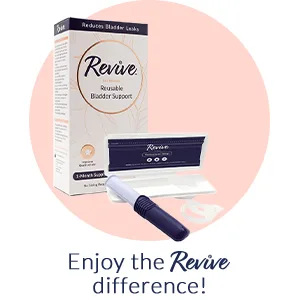 Revive Reusable Bladder Support for Women, One Size Fits Most, Works for Stress Urinary Incontinence (Light Bladder Leaks); Not Urge Incontinence - Revive is a reusable bladder support for women experiencing light bladder leaks.