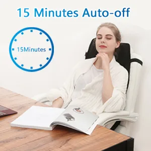 Vibration Back-Massager, Back Massage-Cushion, 10 Vibrating Nodes to Release Stress and Fatigue, for Home and Office Use (Light Black) - seat massager