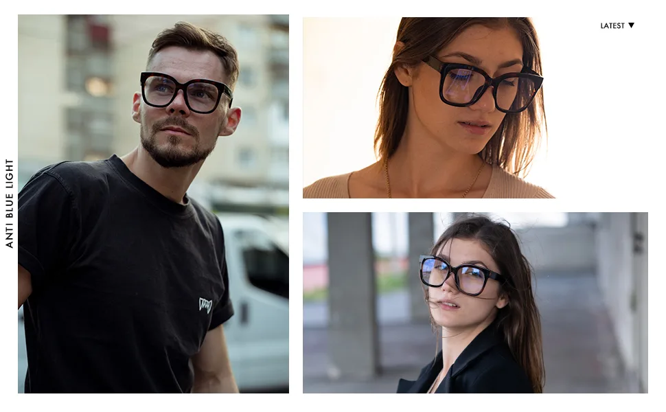 JIM HALO Blue Light Blocker Glasses for Women Oversized Square Computer Glasses Reduce Eye Strain (Metal & Cp Temples) Grey Tortoise - blue light blocking glasses