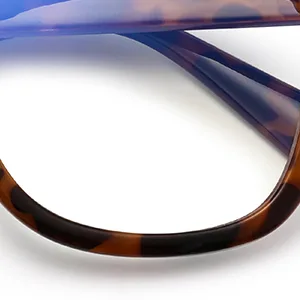 JIM HALO Blue Light Blocker Glasses for Women Oversized Square Computer Glasses Reduce Eye Strain (Metal & Cp Temples) Grey Tortoise - blue light lens