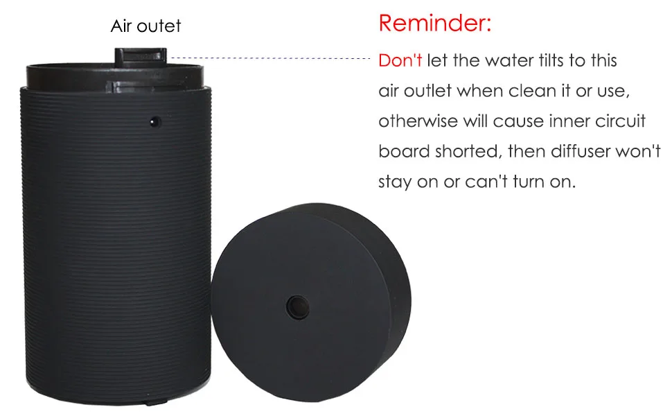Car Diffuser Humidifier Aromatherapy Essential Oil Diffuser USB Cool Mist Mini Portable Diffuser for Car Home Office Bedroom (Plain Black) - Car diffuser humidifier essential oil diffuser humidifier Mini Portable USB
