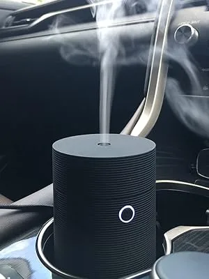 Car Diffuser Humidifier Aromatherapy Essential Oil Diffuser USB Cool Mist Mini Portable Diffuser for Car Home Office Bedroom (Plain Black) - Car-diffuser-humidifier-mini-oil-diffuser-humidifier-Mini-Portable-USB