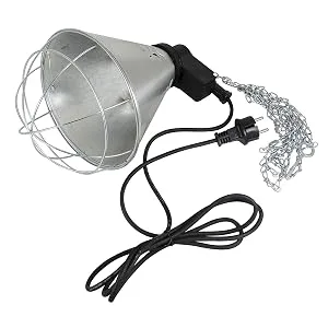 EIDER infrared heat lamp PROFI including bulb (bulb 150W already included) - heat lamp for animals - Eider Waermelampe