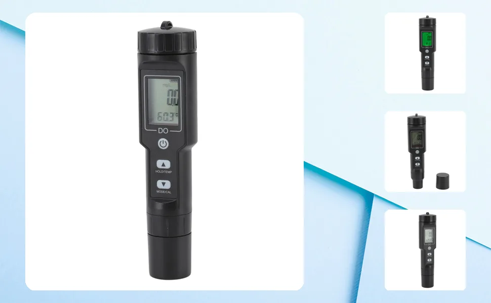 Hzyyier measuring device for dissolved oxygen high accuracy warning with a low battery do-measuring device which is often used for ponds (without backlight) - product information 1