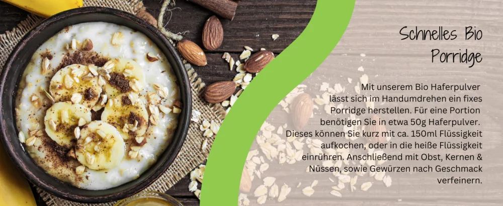 Kamelur Organic Oat Drink Powder (1kg) Organic Instant Oats - Oat Flour from Whole Grain Oat Flakes - Bio Porridge