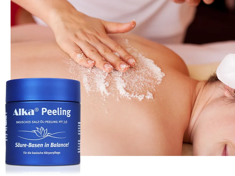 Alka Peeling: Alkaline Peeling pH 7.6-250g - Peeling, basisches peeling, scrub, salz öl peeling