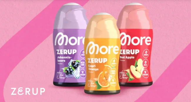 MORE Zerup Zero Syrup with real fruit extracts bundle of 5 5 x 65 ml (up to 42 L ready-to-drink beverage) mixed (bundle of 5) - zero Sirup Zerup