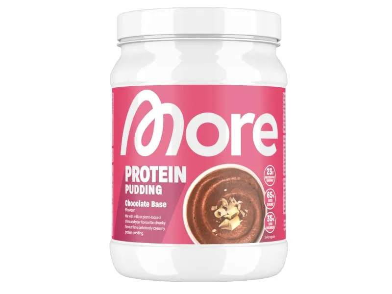 More protein pudding neutral 360 g creamy pudding with less fat calories and sugar tested quality - made in Germany neutral 360g (1 Pack) - More Protein pudding