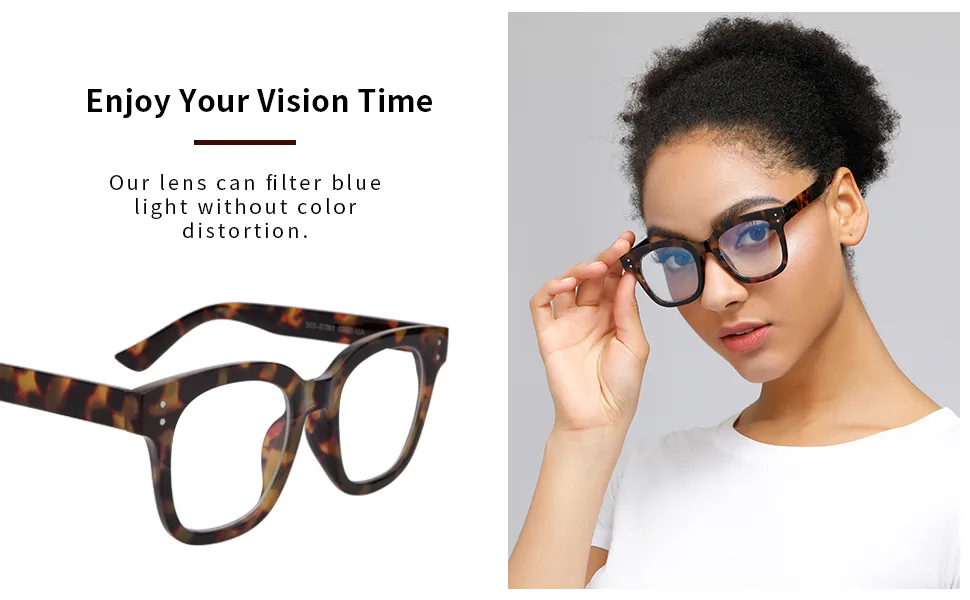 Madison Avenue Blue Light Blocking Glasses Oversized Fashion Blue Light Glasses for Women Anti Eyestrain & UV Protection Computer Eyeglasses (Grey Demi) - oversized blue light glasses phone TV computer glases eye frames