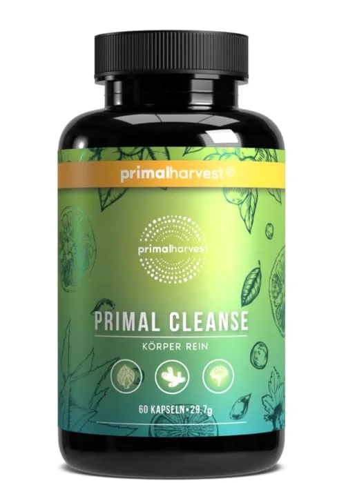 Primal Harvest Biotics - 2 Pack -60 capsules - 15 bacterial strains - 80 billion KBE + inulin and living cultures - laboratory - stomach -resistant capsules 30 pieces (2 pack) - Cleanse Cross Desktop