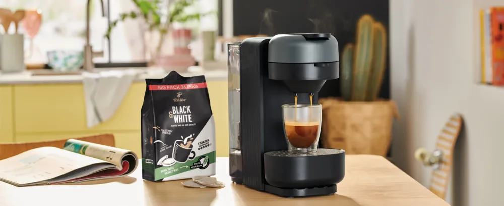 Tchibo Fine Mild Coffee Pads (800 pcs) Coffee 800 pcs (1 pack) - Karussel Desktop 1 Padmaschine