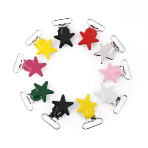 10 pieces pacifier chains clips pacifier clips pentagram braces braces braces pacifier strap holder clip for baby boys and girls - product information 8