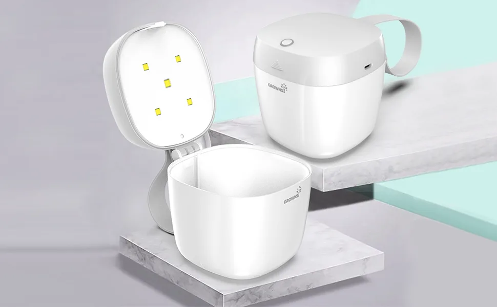Portable UV Light Sanitizer Box | UV Sterilizer Box | Pacifier Sanitizer USB Rechargeable 99.99% Sterilized in 59 Seconds - UV sanitizer