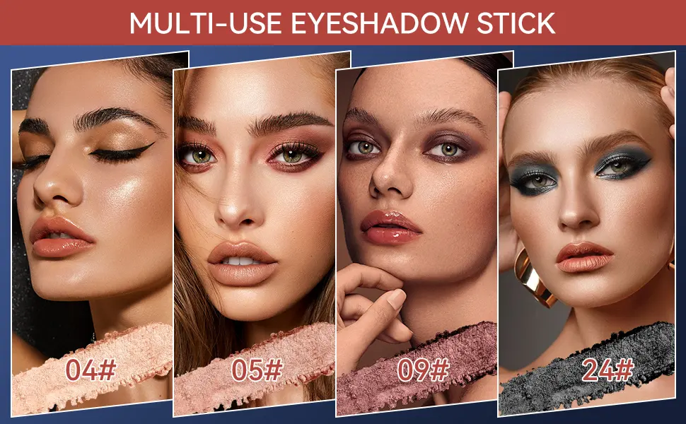 Ofanyia eyeshadow stick shimmer matte eye shadow crayon eye brightener stick smooth texture cream eyeshadow pen long loading waterproof hypoallergenic eye shadow pencil gift set (09#) - Lidschatten Stick