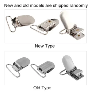 10PCs pacifier clips pacifier clips silver metal clips for braces pacifier bib clips toy holders or maths (25mm * 10pca) - GY01269-03-3