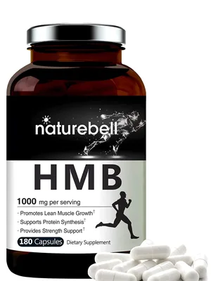NatureBell HMB Capsules (Beta-Hydroxy Beta-Methylbutyrate), 1000mg Per Serving, 180 Counts, Supports Lean Muscle Mass, Premium HMB Supplements, Non-GMO - product information 2