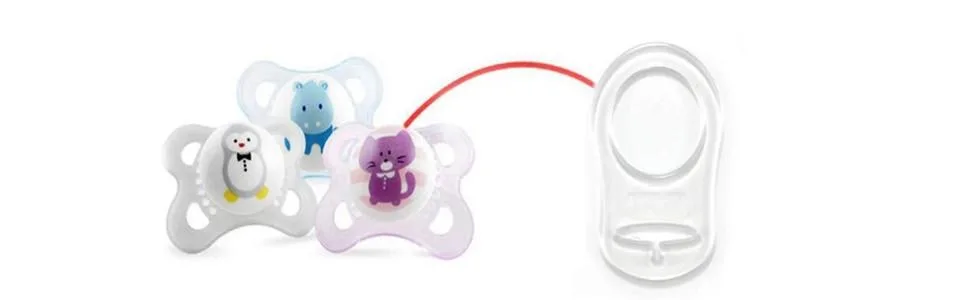 10pcs pacifier chains pacifier clip pacifier band cotton band holder clip adapter ring for baby newborn baby shower gift (#3) transparent - 4Pcs Schnullerketten