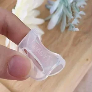 10pcs pacifier chains pacifier clip pacifier band cotton band holder clip adapter ring for baby newborn baby shower gift (#3) transparent - chnullerketten