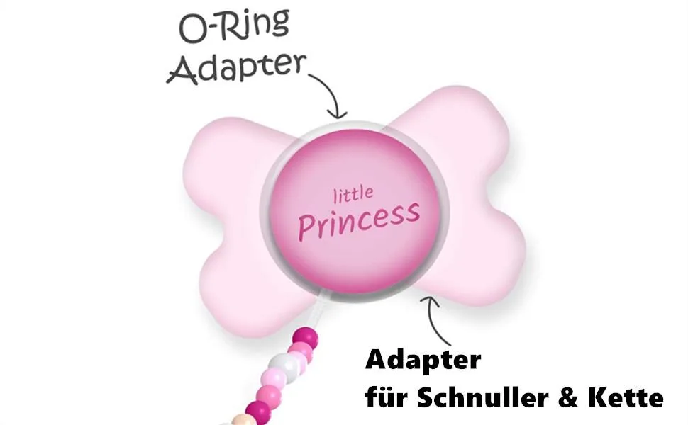 20PCs Safe silicone ring for pacifier pacifier chains clips adapter holder soft baby bite ring holder rings birthday baby shower gift (clear) - 20Pcs Sicher Silikonring
