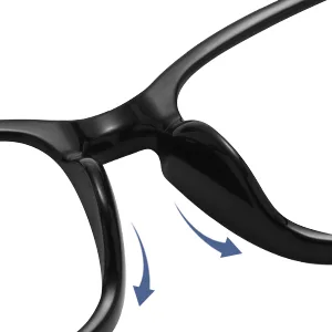 Blue Light Blocking Glasses - Women/Men 3Pack Computer Reading Gaming Anti Eyestrain Blue Light Glasses Non Prescription 1-black+douhua+clear - product information 6