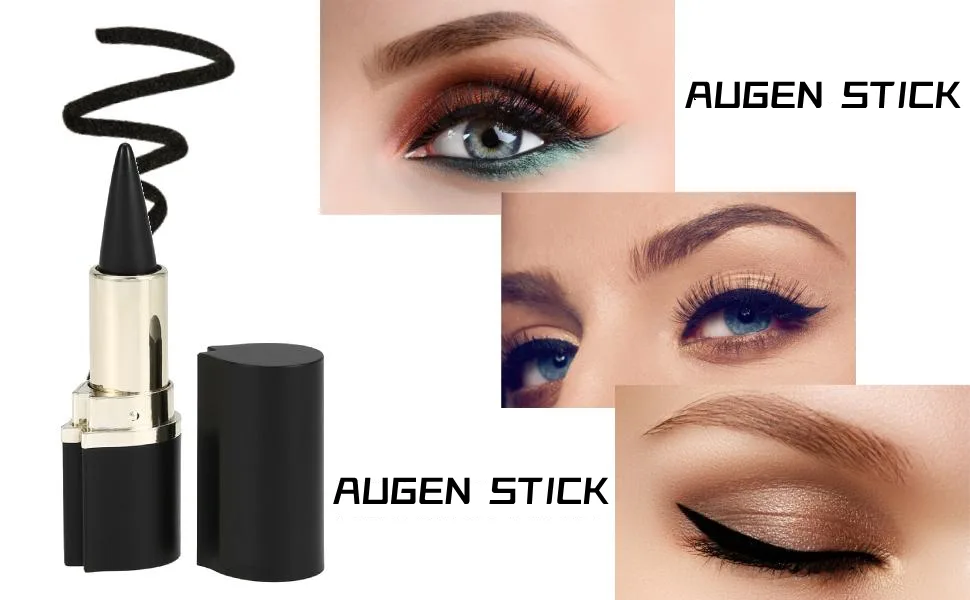 Uxsiya eyeliner stick pencil waterproof durable not mixed up matt eyeliner pen gel black pen for eye make-up - Langlebiger Verschleiß, nicht verschmieren, nicht schuppig