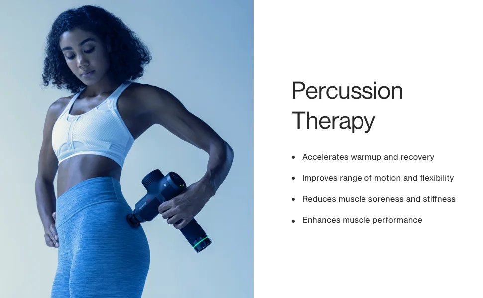 Hypervolt Plus, Featuring Quiet Glide Technology - Handheld Percussion Massage Gun | 3 Speeds, 5 Interchangeable Heads | Helps Relieve Sore Muscles and Stiffness (Hypervolt Plus w/ Bluetooth) - Percussion Therapy