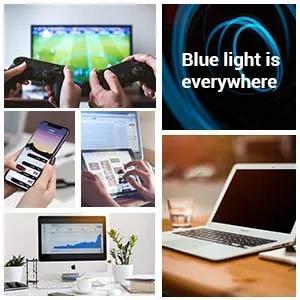 COASION Blue Light Blocking Glasses Semi-Rimless Clear Lens Computer Game Eyeglasses Eyewear Frame Tortoise/Gold 50 Millimeters - product information 4