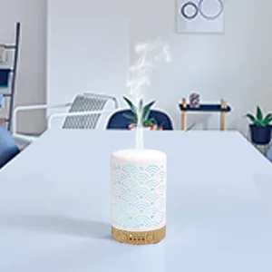 HOMNAS Essential Oil Diffuser, 100ML Upgraded Ceramic Diffusers for Essential Oils, Aromatherapy Diffuser Cool Mist Humidifier with Waterless Auto Shut-Off for Home Office Baby Auspicious Cloud - 4 Timers Setting for Personal Activities