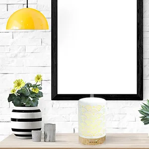 HOMNAS Essential Oil Diffuser, 100ML Upgraded Ceramic Diffusers for Essential Oils, Aromatherapy Diffuser Cool Mist Humidifier with Waterless Auto Shut-Off for Home Office Baby Auspicious Cloud - Home Aroma Diffuser