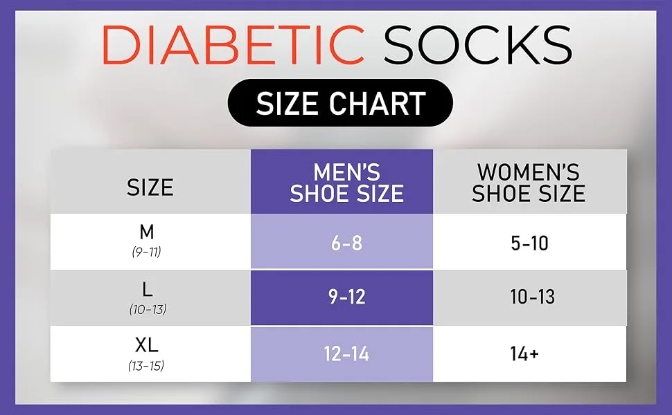 Special Essentials 12 Pairs Men's Cotton Diabetic Ankle Socks Black Grey White (10-13, Black) Large Black - diabetic socks size chart
