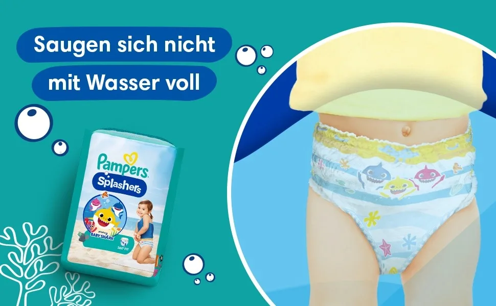 Pampers Splashers Disposable Swim Pants Size 3/4 (6-11 kg) 1 x 12 pieces Size 3-4 (12 pieces) - product information 20