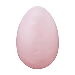 Rose Quartz Jade Egg Shaped Crystal Massage Stone for Healing Recovery Kegel Exercise Gemstone - GY00827-3