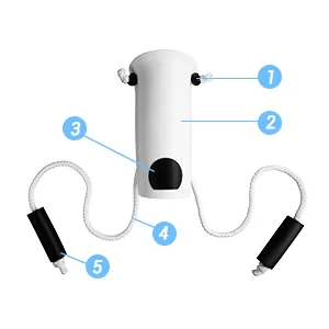 OPOVE Sock Aid Premium Socks Helper with Foam Handles and 31" Adjustable Cords for Elderly, Disability, Pregnant Women - sock helper