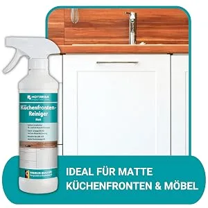 HOTREGA kitchen front cleaner matt 500 ml kitchen cleaner degreaser streak-free (500ml incl. microfibre cloth) - Küchenfronten Reiniger matt