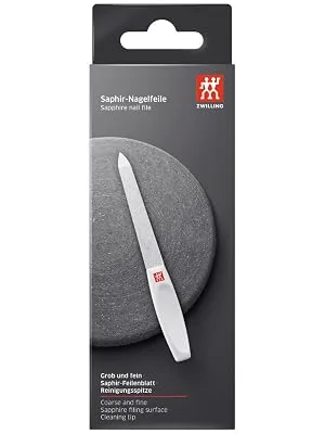 Zwilling sapphire nail file professional file sheet with high -quality coating polished and double -sided 130 mm 13 cm (1 -pack) Classic - image