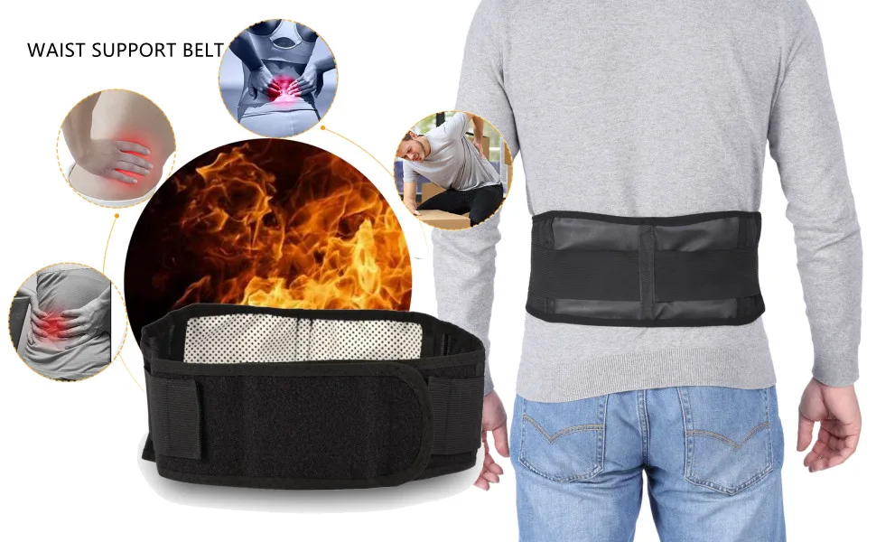 Uxsiya Self-Heating Waist Belt Lower Back Support Belt for Waist Pain Relief - HÜFTSTÜTZGÜRTEL