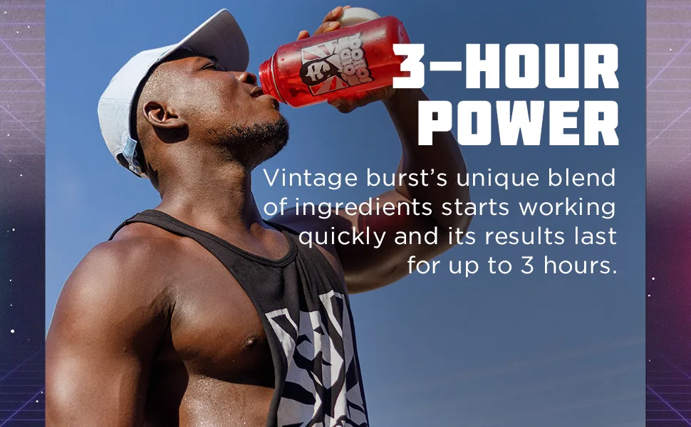 Old School Vintage Burst – Long Lasting Nitric Oxide Booster & Pump Supplement, Enhanced Blood Flow, Vascularity, Volumizer, Arginine, Maca, Spectra, Vanadyl, Clean Ingredients, 120 Capsules - 3-hour power