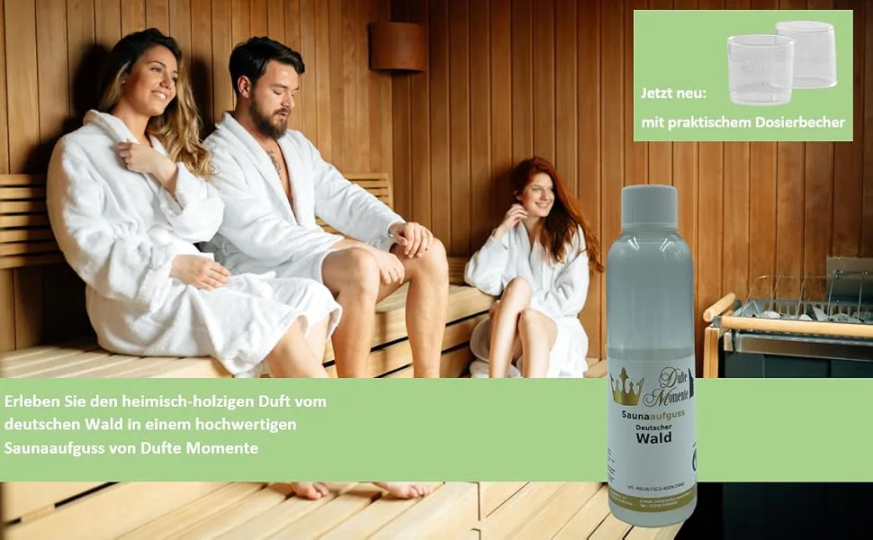 Sauna infusion concentrate German Forest - 250ml in PET bottle with dropper cap German Forest 250ml - Deutscher Wald_250ml_Haupt_Becher