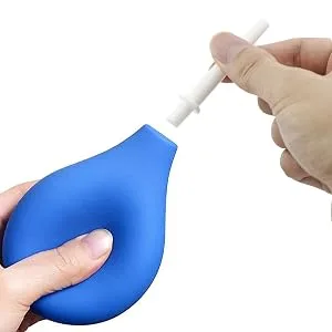 TopQuaFocus Enema Bulb Enema Kit Anal Vaginal Douche for Men Women 8OZ Capacity with 4 Replaceable Nozzles (Blue) 224-blue - product information 7