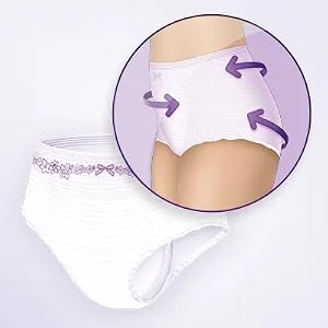 Always Discreet & Postpartum Incontinence Underwear for Women, Size XL, Maximum Absorbency, Disposable, Green, X-Large, 30 Count X-Large (30 Count) - Smooth fit