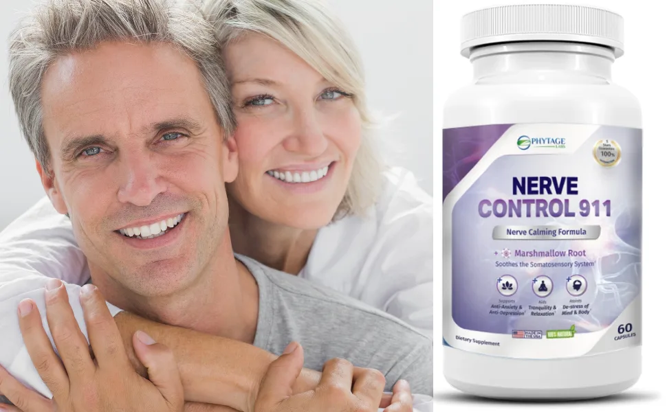 Nerve Control 911 - Natural Plant-Based Nerve Health & Pain Management Support Supplement (60 Capsules) - Nerve Control