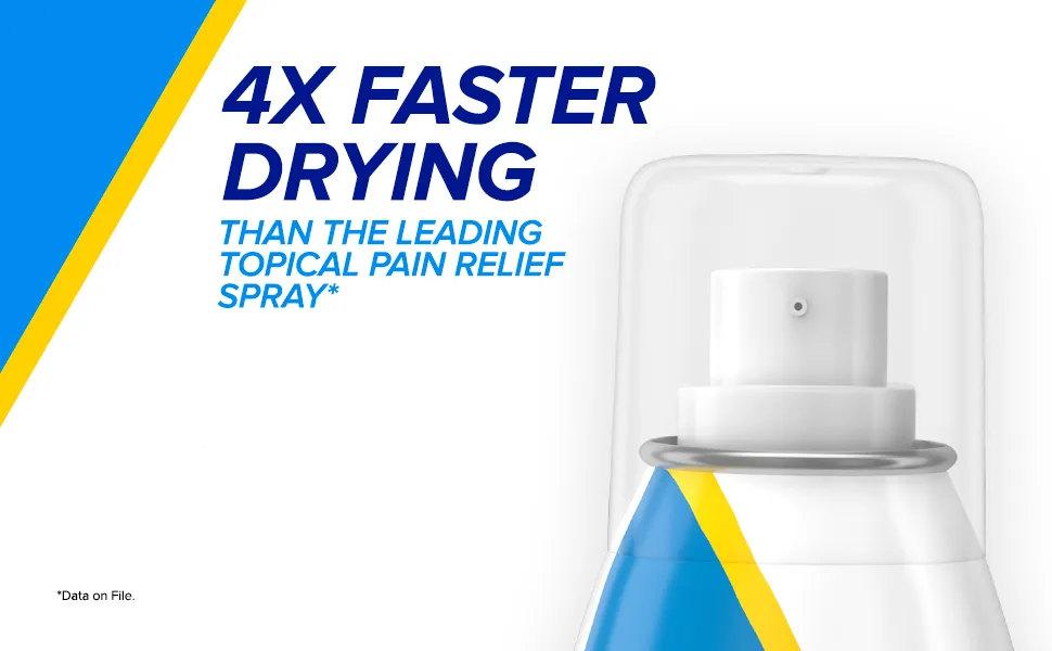AleveX Pain Relieving Spray, Fast Acting & Fast Drying for Targeted Pain Relief, 3.2oz Spray by Aleve - aleve aleve x alleviate low back pain lower back pain pain relief arthritis arthritis relief