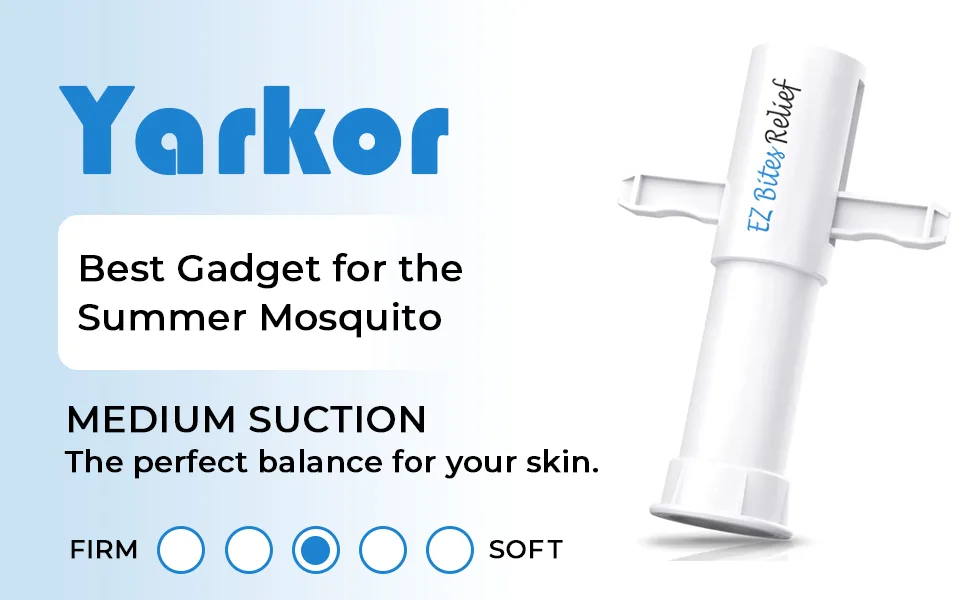 EZ Bites Relief Venom Extractor Suction Pump 2 Pcs,Yarkor Bee Sting Tools - Natural Itch Relief, Bite and Sting First Aid for Backpacking, Camping and Hiking… (White) - bite relief