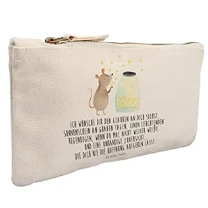 Mr. & Mrs. Panda Size S Small make -up bag Mouse stars - gift cosmetic bag hope animal motifs spring folder dreams good mood  - Image