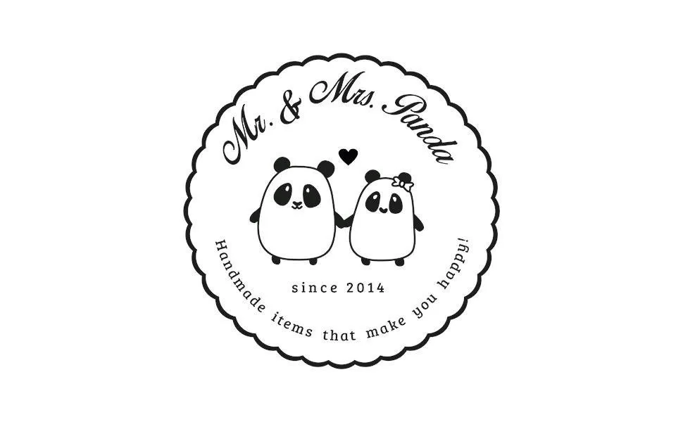 Mr. & Mrs. Panda Size S Small make -up bag Wal Confetti - Gift Losing Cosmetics Sea Animals Sea Slab Persons XXL MakeUp White S Small - product information 8