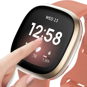 [3 Pack] Tensea Compatible with Fitbit Versa 3 / Sense Screen Protector Case, Soft TPU Bumper Full Around Fit bit Versa3 Sense Cover Protective Accessories (Clear/Clear/Clear, 3) Clear/Clear/Clear 3 - product information 4