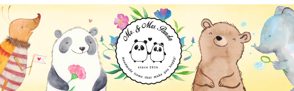 Mr. & Mrs. Panda size S Small make -up bag Bee flower - gift spring folder case cosmetics bag cosmetics bumblebee makeup wasp white s small - Header image
