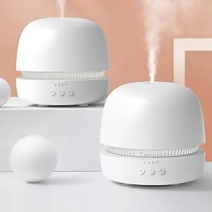 300ml Essential Oil Diffuser,Large Capacity Cool Mist Humidifier Dual Mist Mode Smart Timer Aromatherapy Diffuser (Mini White) - Aroma Diffuser