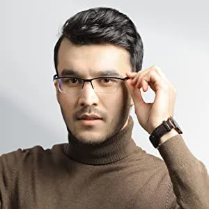 LUFF 4Pcs Anti-Blue Ray Reading Glasses Portable Ultralight Readers 3.5X Black - product information 6